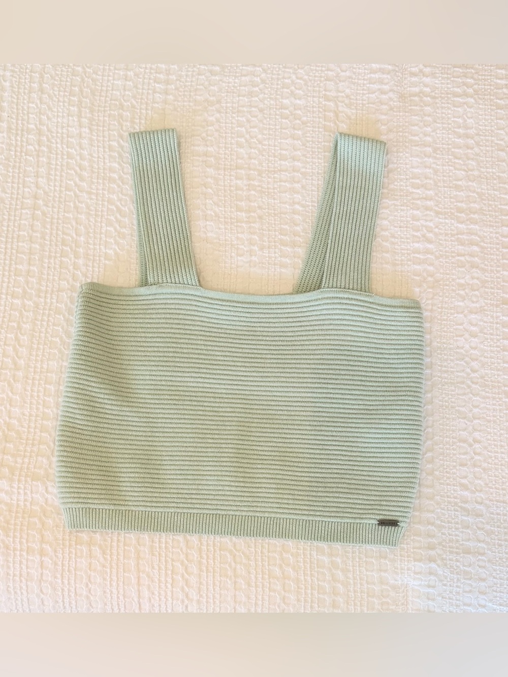 Hollister Green Knit Crop Top